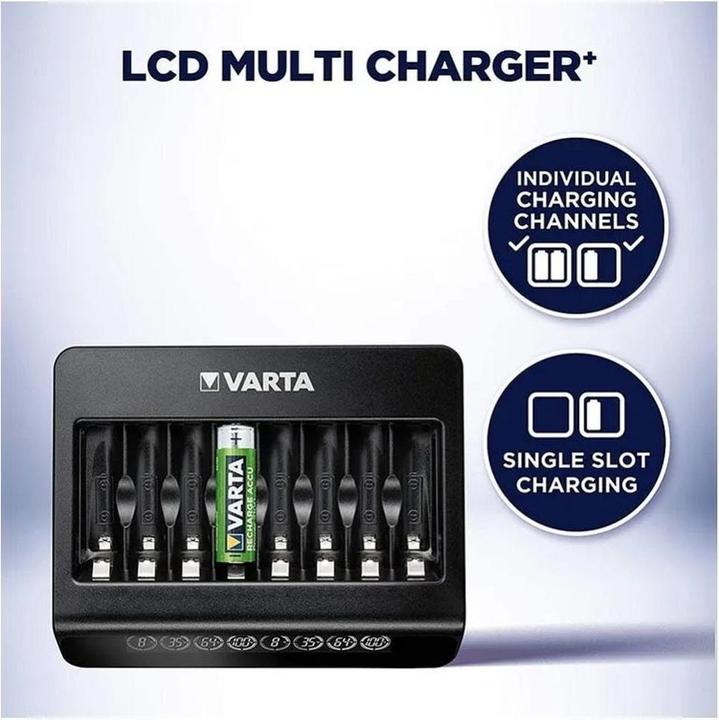 Immagine prodotto Varta Multi caricabatterie LCD+ (1 pz., AAA, AA, Caricabatterie senza batteria)
