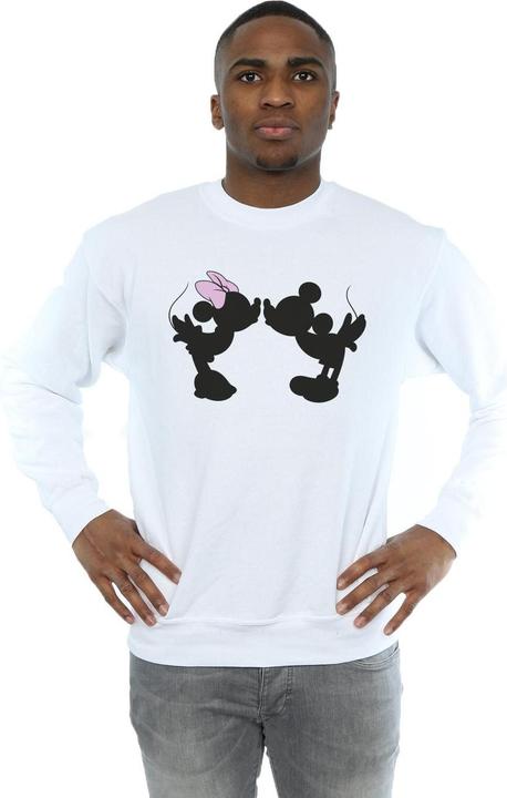 Immagine prodotto Disney Mickey Minnie Kiss Silhouette Felpa Uomo (M)