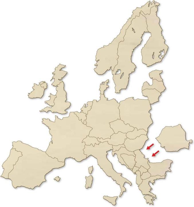 Actual product image Trenddeko Map Europe (129 x 150 cm, 103 x 120 cm, 86 x 100 cm)
