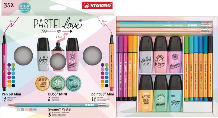 Produktbild STABILO Mini World Pastellove (Assortierte Farben, 35 x)
