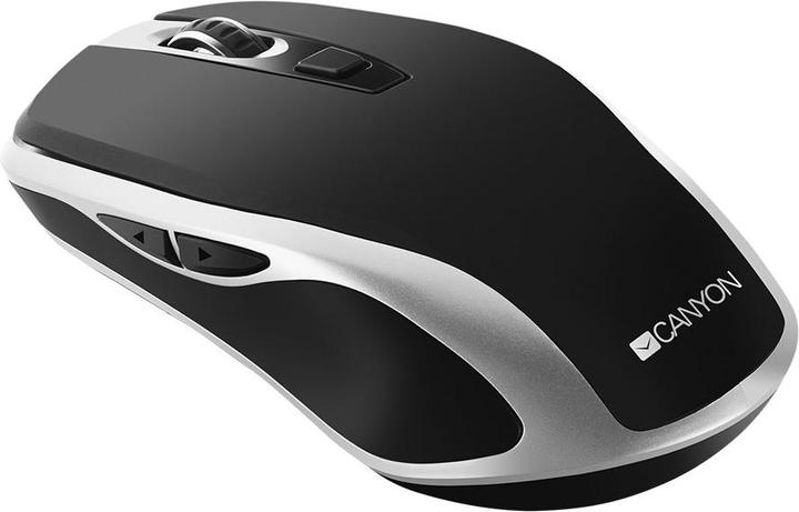 Immagine prodotto Canyon Mouse ricaricabile senza fili a 2,4 GHz con sensore Pixart, 6 tasti, silenzioso a destra (Senza fili)