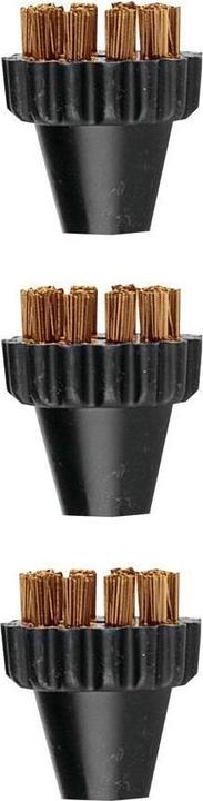 Polti 3 petites brosses en laiton Kit PAEU0297 Vaporetto Lecoaspira Unico Convient aux modèles Vaporetto
