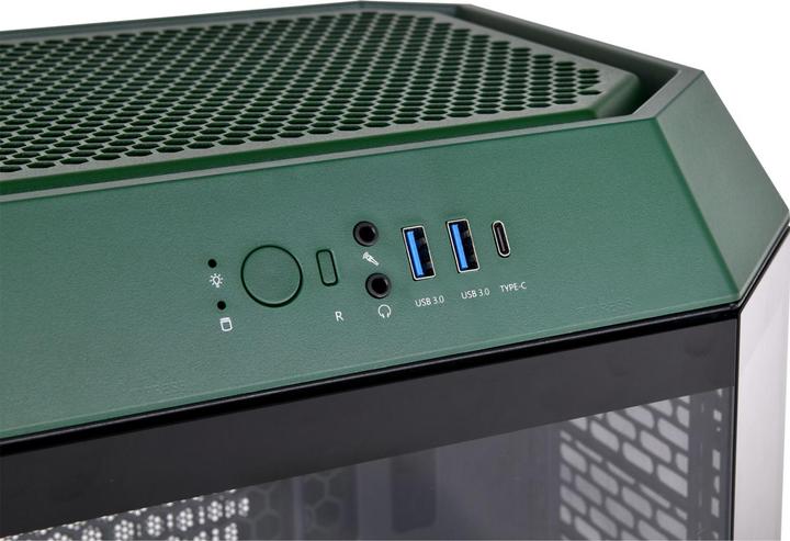 Actual product image Thermaltake The Tower 300 Racing Green (mATX, Mini-ATX)