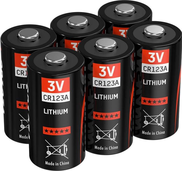 Produktbild Ansmann Fotobatterie CR-123A Lithium C (6 Stk., CR123A, 1375 mAh)