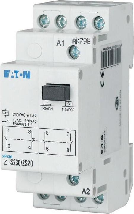 Eaton MOE Z-S230/2S2O Stromstossschalter, 230V 50Hz, 2S+2Ã