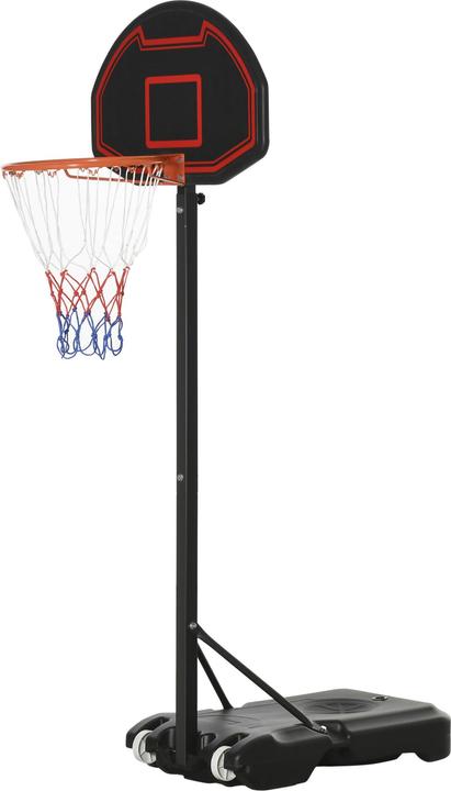 Image du produit Homcom Support de panier de basket avec roulettes
