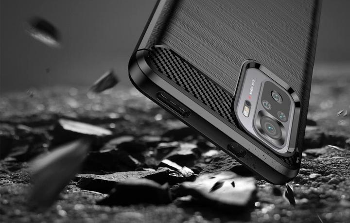 Produktbild Screenguard Xiaomi Poco M5s Hülle Carbon Brushed Soft TPU (Xiaomi Poco M5s)