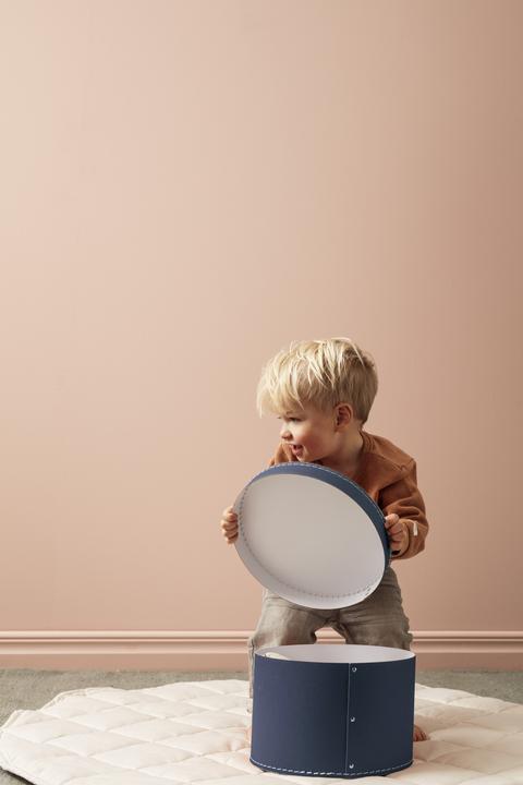 Image du produit Kids Concept avec couvercle rond, bleu (25 x 50 cm)