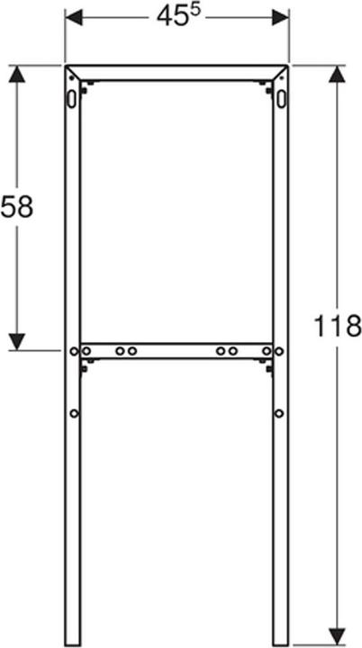 Produktbild Geberit Monolith Abstands-/Distanzrahmen verchromt