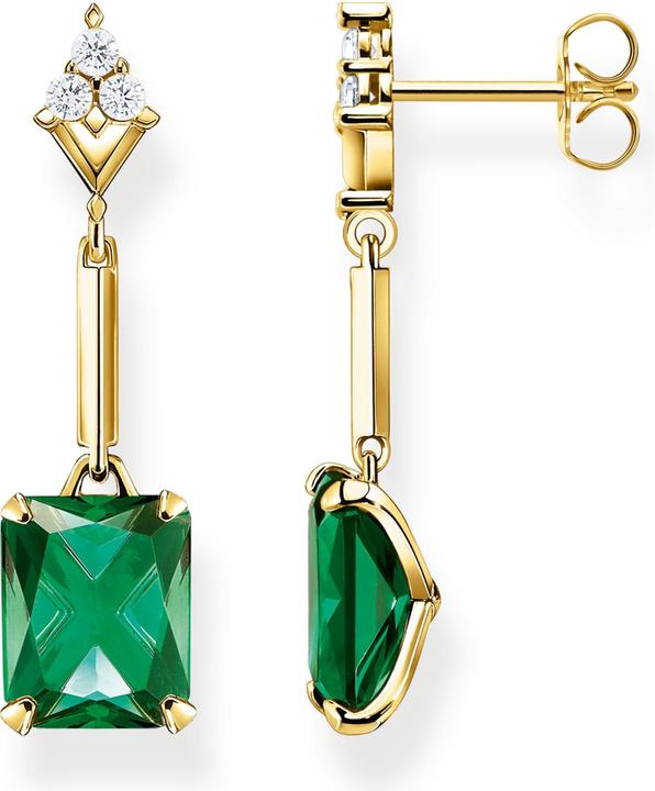 Image du produit Thomas Sabo Boucles d'oreilles pierre verte or (Argent 925)