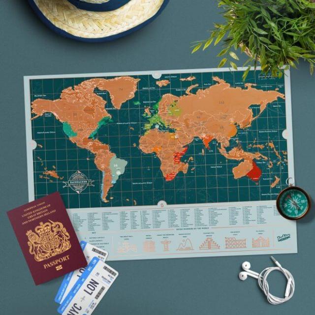 Produktbild Luckies Scratch Map Backpacker (42 x 29 cm)