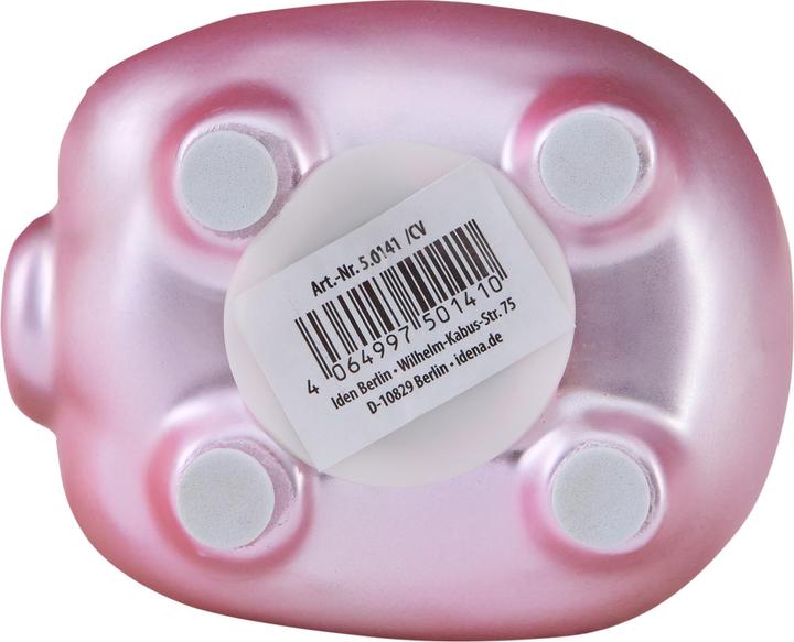 Productafbeelding Idena Spaarvarken roze metallic 7x7x8cm (7 x 7 x 8 cm)