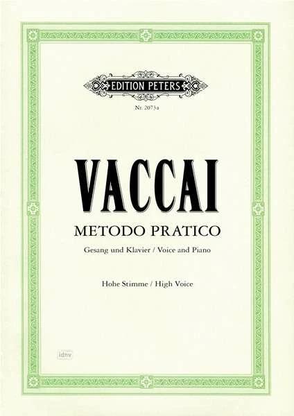 Produktbild Metodo Pratico di Canto Italiano (Deutsch, Nicola Vaccai, 2017)