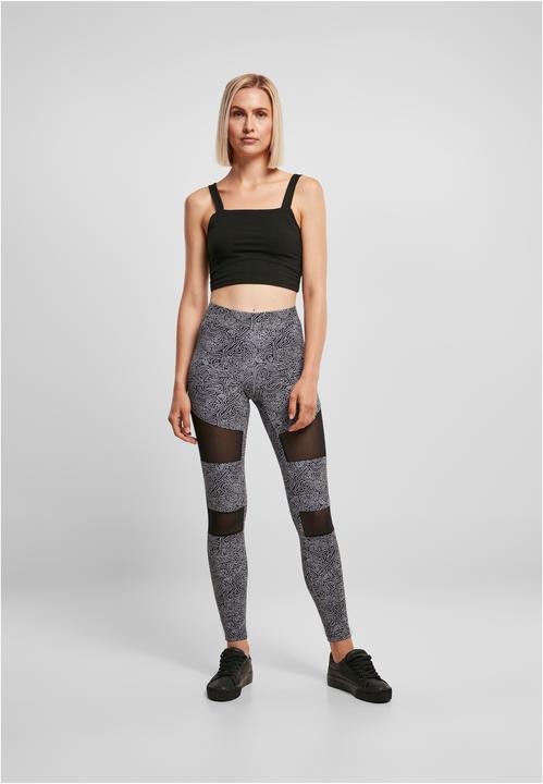 Actual product image Urban Classics Ladies Tech Mesh AOP Leggings - 10978 (5XL)