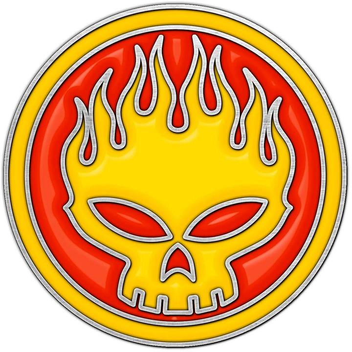 Universal Textiles SchädelLogo Abzeichen Metall Emaille