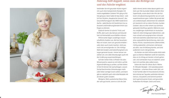 Immagine prodotto Meine gesündesten 15-Minuten-Rezepte (Tedesco, Gudrun Strigin, Franciska Rubino, Bettina Matthaei, 2023)