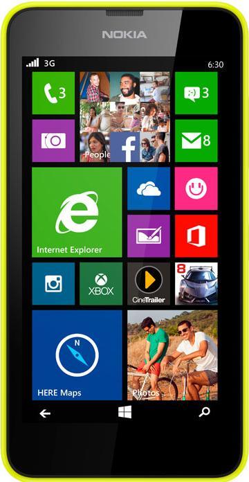 Nokia Lumia 635 (8 GB, Yellow, 4.50", 5 Mpx, 4G)