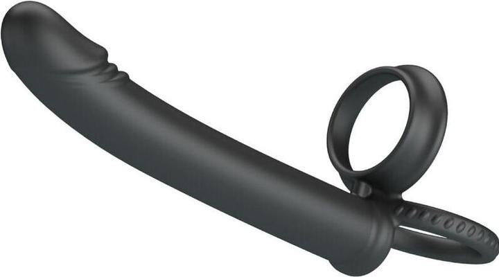 Actual product image Pretty Love Dillion Double Penetration Double Cock Ring Black