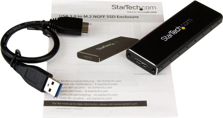 Immagine prodotto StarTech ENCLOSURE DA USB 3.0 A M.2 SSD (M.2 2230, M.2 2260, M.2 2242, M.2)