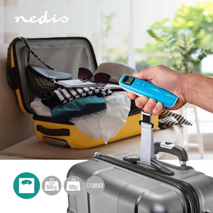 Actual product image Nedis Digital luggage scale | 50 kg | Tare function (Luggage scale)