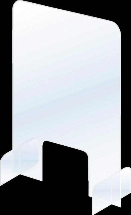 Actual product image Franken Counter Protective Screens with Window Acrylic (50 x 80 cm)