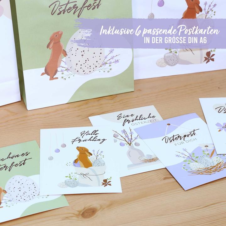 Image du produit Papierdrachen Sacs cadeaux de Pâques XXL (Pochette cadeau, 6 x)