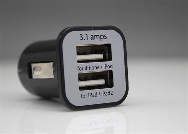 Produktbild PhoneLook Zigarettenanzünder Doppelstecker 2-Port USB Anschluss 2x USB-A / 3.1 amps