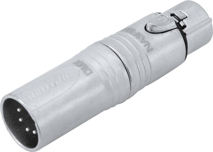 Actual product image Neutrik NA3F5M, 3-pin XLRf to 5-pin XLRm (Jack adapter)