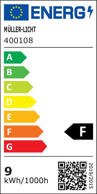 Energy Label Müller Licht Tube (G13, 10 W, 1000 lm, 1 x, F)
