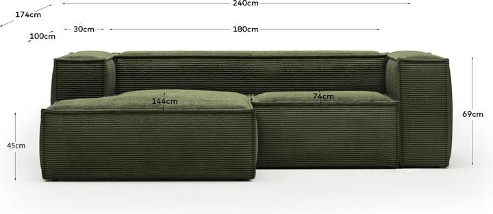 Image du produit Kave Home Blok (Canapé d'angle, 3 places)