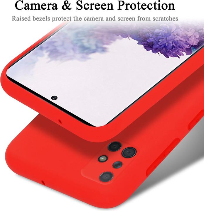 Actual product image Cadorabo TPU Liquid Silicone Case Cover (Samsung Galaxy A71)