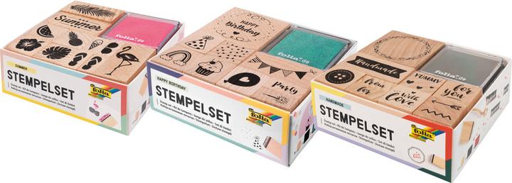 Image du produit Folia Set de timbres Happy Birthday