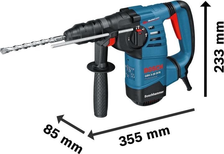 Actual product image Bosch Professional Rotary hammer drill with SDS plus GBH 3-28 DFR, carry case (Electrical connection)