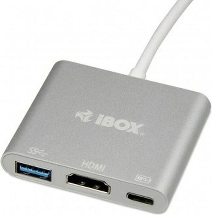 Actual product image iBox IUH3CFT1 Interface Hub USB 3.2 Gen 1 (3.1 Gen 1) Type-C (USB-C, 3 Ports)