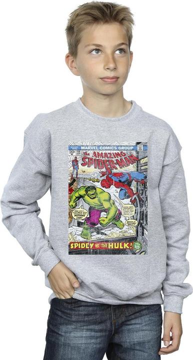 Image du produit - Sweat SPIDER-MAN VS HULK COVER - Garçon (140, 146)