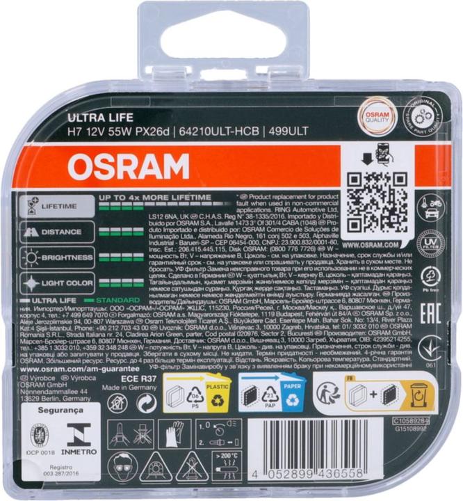 Produktbild Osram Ultra LIfe (H7)