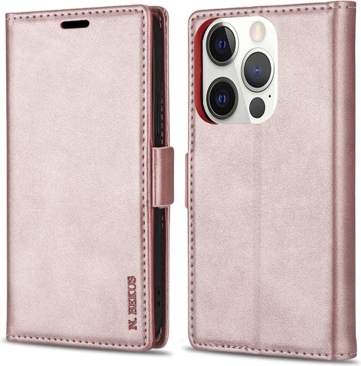 Produktbild N.Bekus iPhone 13 Pro - Flip Case Hülle rosa (Apple iPhone 13 Pro)