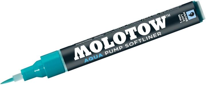 Produktbild Molotow Pinselmarker Pump Softliner Aqua 1mm türkisblau (Türkisblau, 1 mm, 1 x)