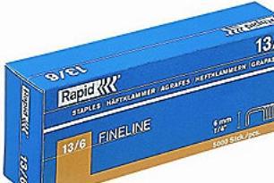 Image du produit Rapid Type 13 Agrafe à fil fin 8 mm Acier inoxydable (2500 x)