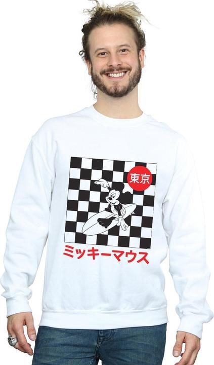Actual product image Disney Mens Mickey Mouse Surfing Sweatshirt (4XL)