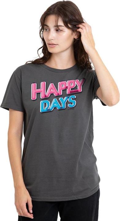 Actual product image Happy Days Unisex Adult Logo T-Shirt (L)