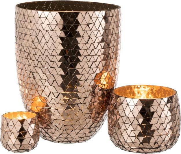 Immagine prodotto J-Line Vaso e lanterna a mosaico Ø 23/H 29 cm (Ø 23 x 29 cm)