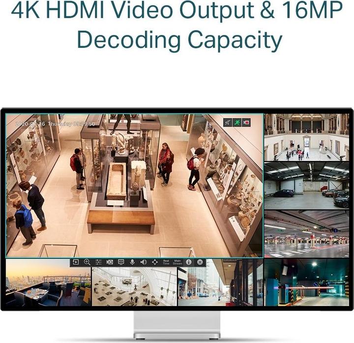 Actual product image TP-Link NET VIDEO RECORDER 4CH/VIGI NVR1104H-4P (Network Video Recorder (NVR))