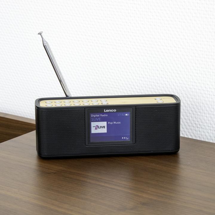 Actual product image Lenco PDR-045BK (DAB+, FM, Bluetooth)