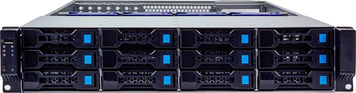 Produktbild Fantec SRC-2612X07-12G, 2HE 680mm Storagegehäuse ohne Netzteil