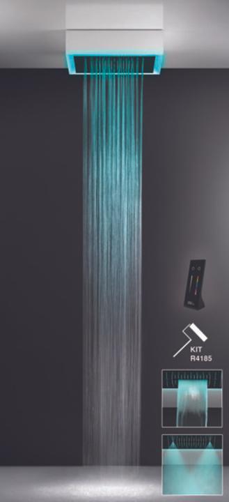 Image du produit Gessi Afilo, système de douche intégré multifonctionnel 500x500 types de jets : pluie, surtension