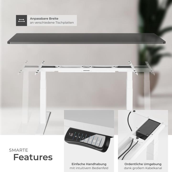 Image du produit tectake Bureau assis debout (piètement)