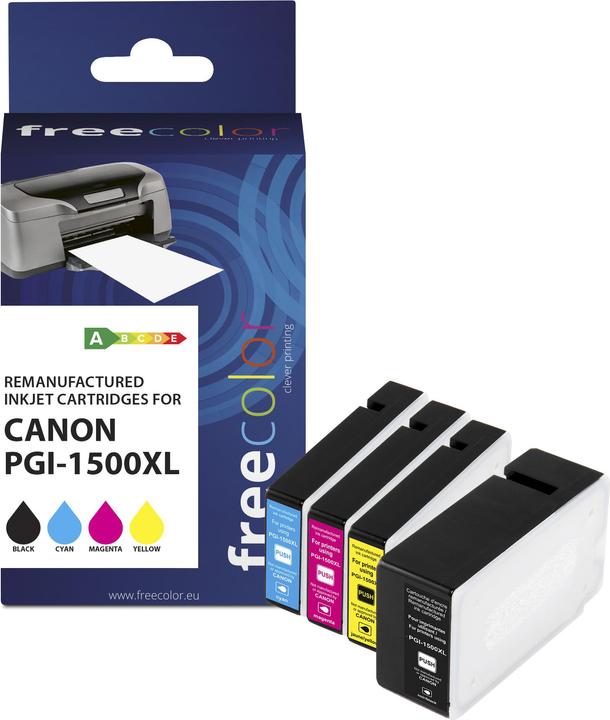 Immagine prodotto Freecolor Cartuccia Canon PGI-1500XL Multipack BK/C/M/Y rigenerata