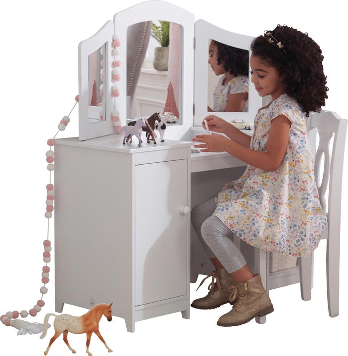 Produktbild KidKraft Frisiertisch und Stuhl Deluxe (Kindersitzgruppe)