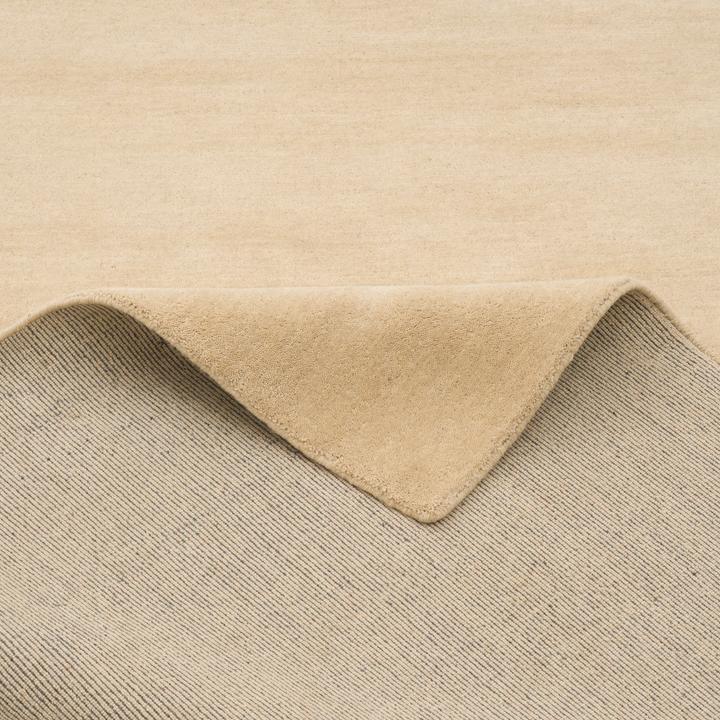 Produktbild Pergamon Wolle Natur Teppich Läufer Gabbeh Maya Einfarbig (70 x 300 cm)